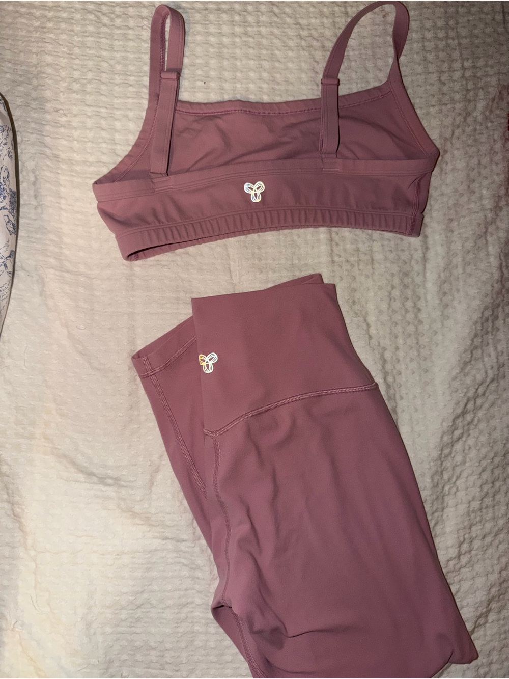 Aritzia Pink Bra & Legging Set